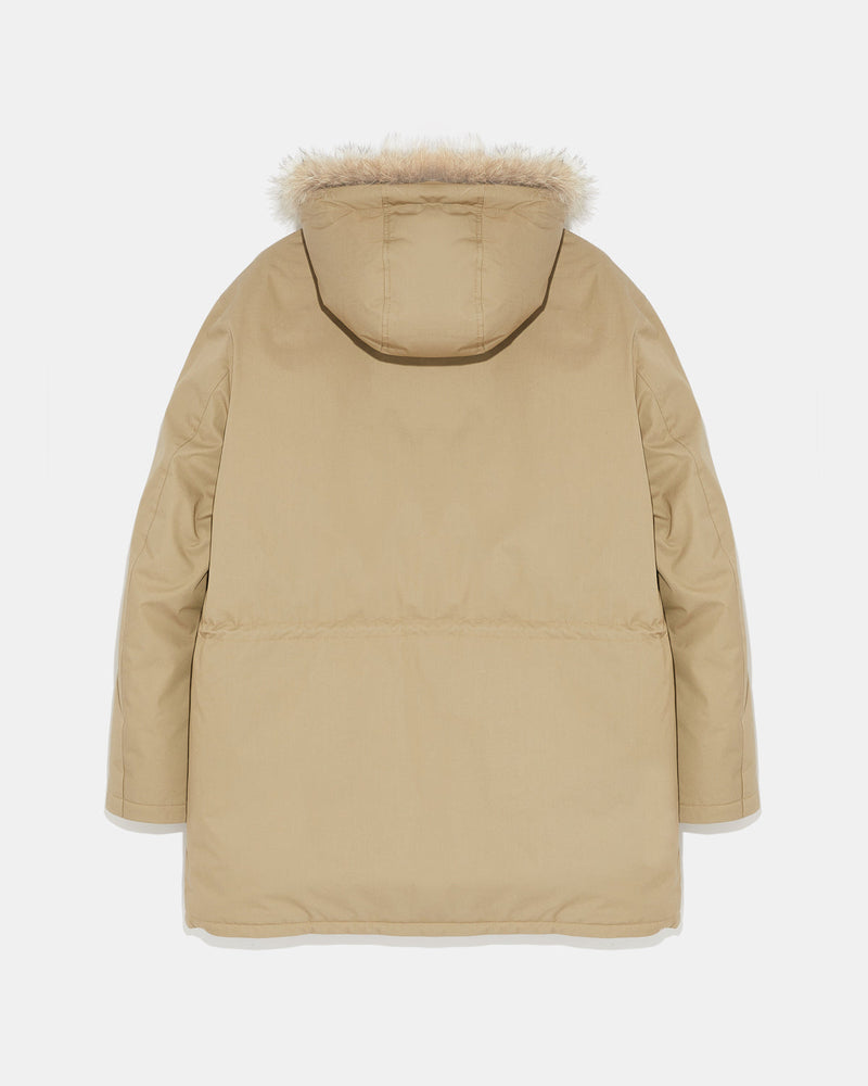 Waterproof cotton-blend iconic parka with coyote fur trim