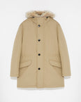 Waterproof cotton-blend iconic parka with coyote fur trim