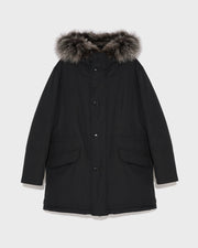 Waterproof cotton-blend iconic parka with fox fur trim