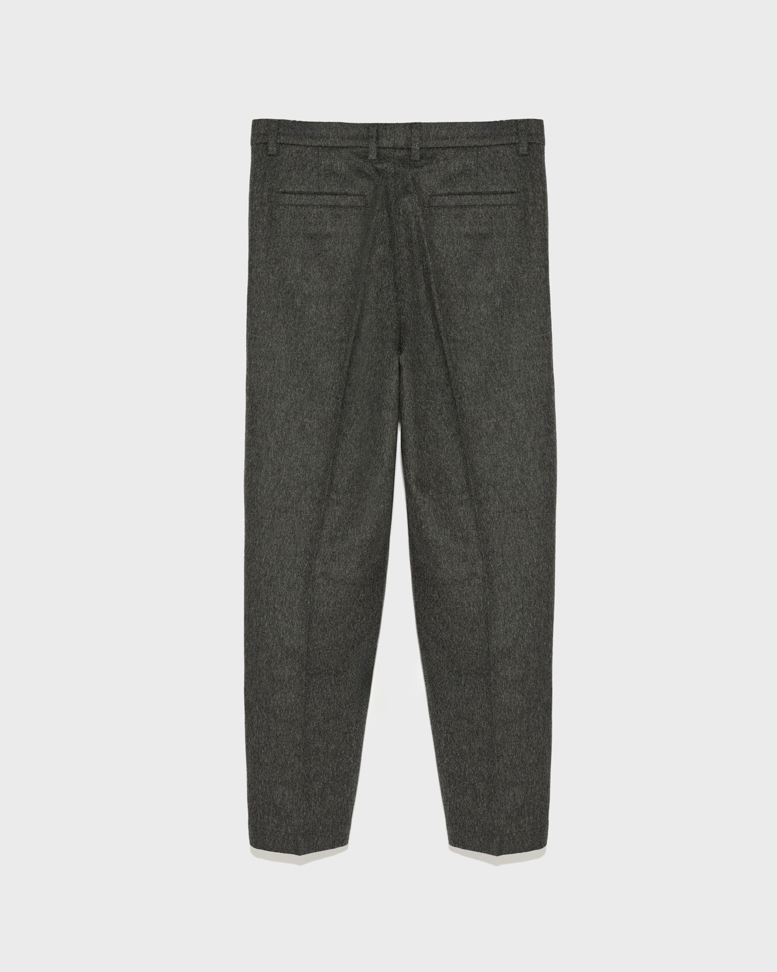 Wool chino trousers - grey - Yves Salomon – Yves Salomon UK