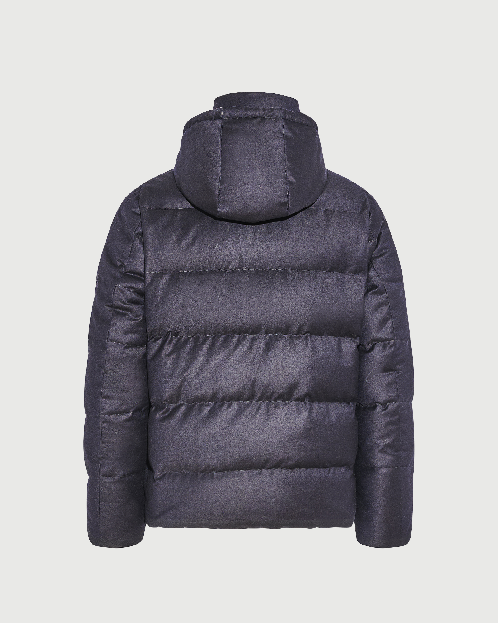 Short down jacket in Loro Piana fabric with mink fur trim - Yves Salomon - New Fall Winter Collection