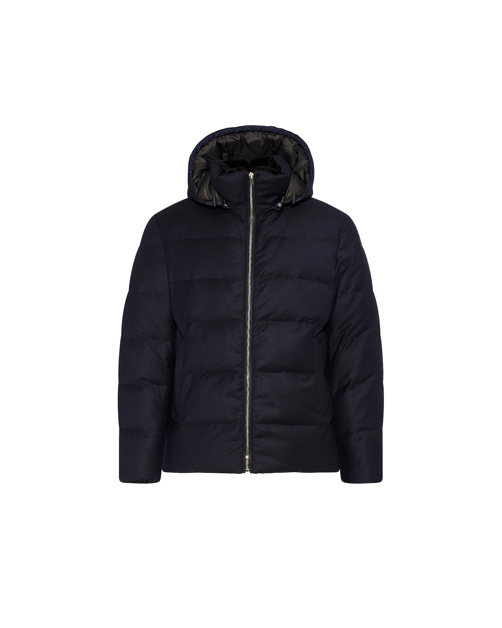Short down jacket in Loro Piana fabric with mink trim -Yves Salomon