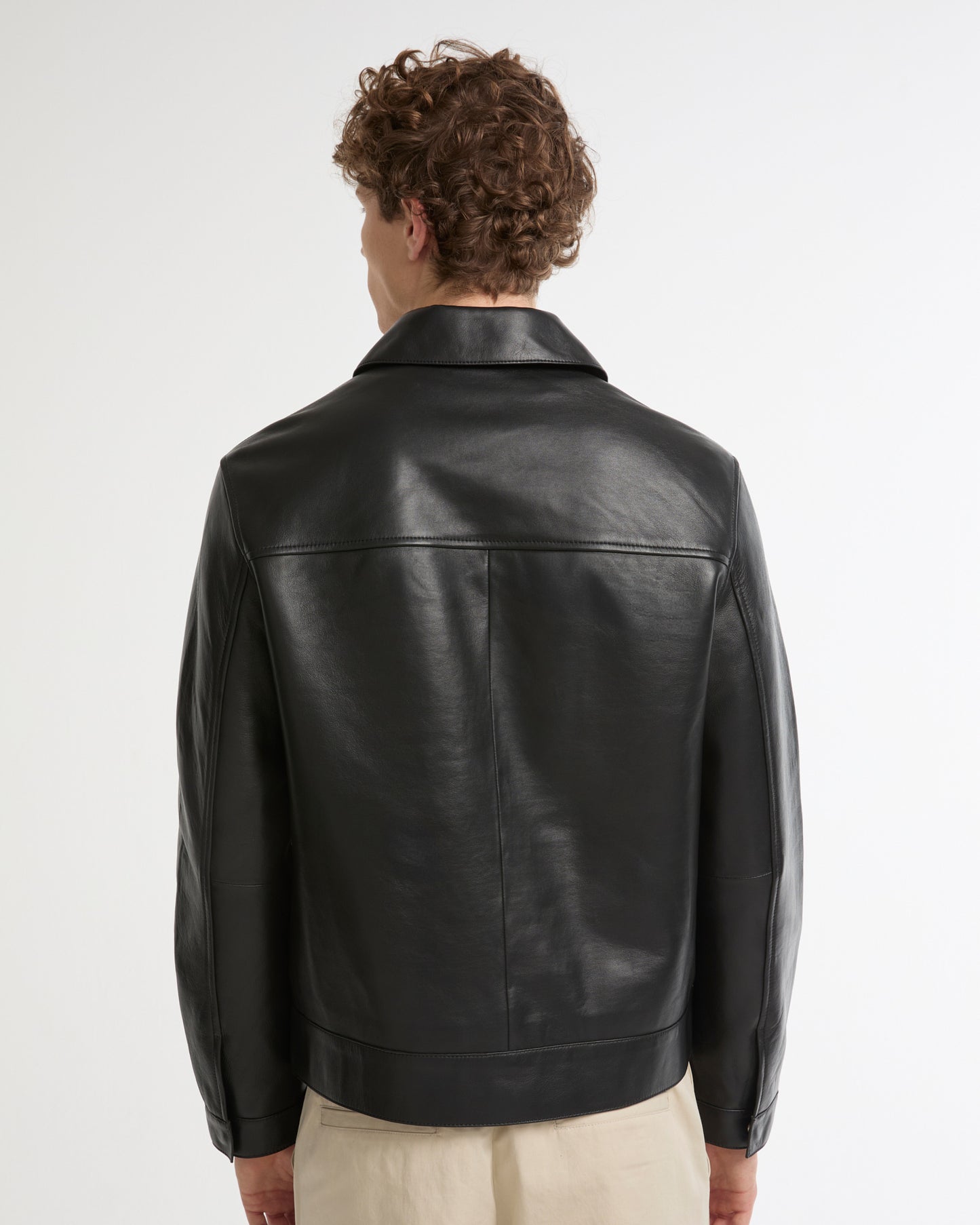 Lamb leather jacket with nappa finish -Yves Salomon - New spring summer collection