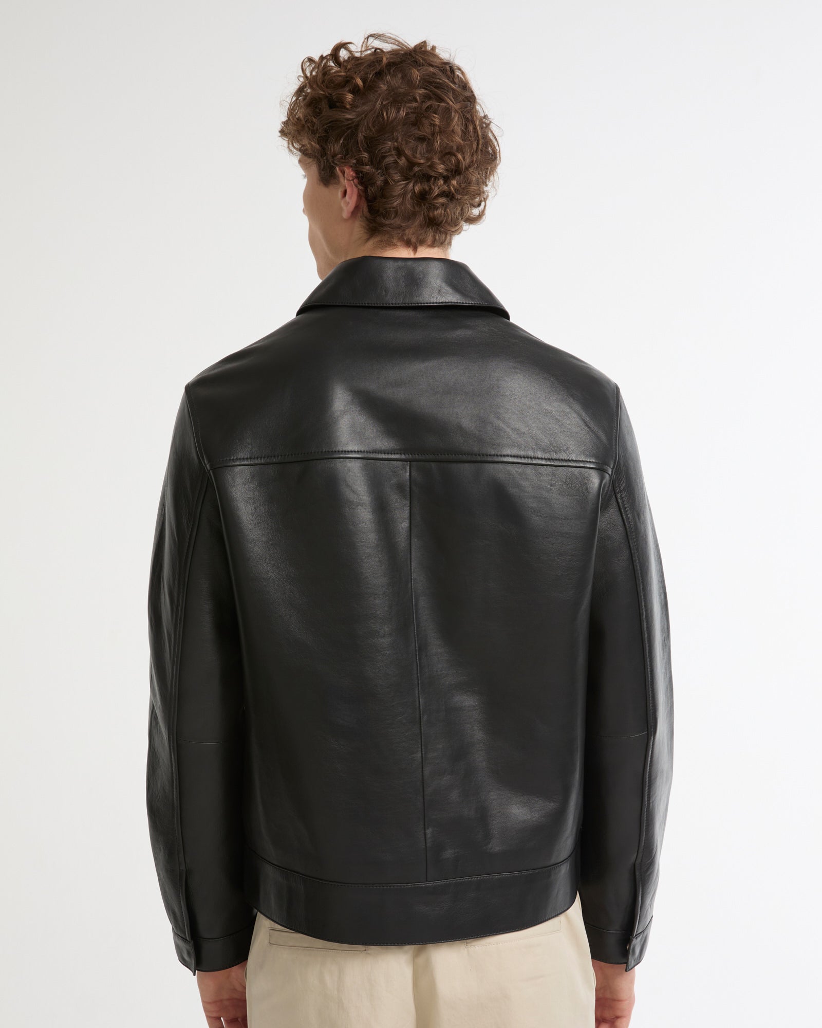 Lamb leather jacket with nappa finish -Yves Salomon - New spring summer collection