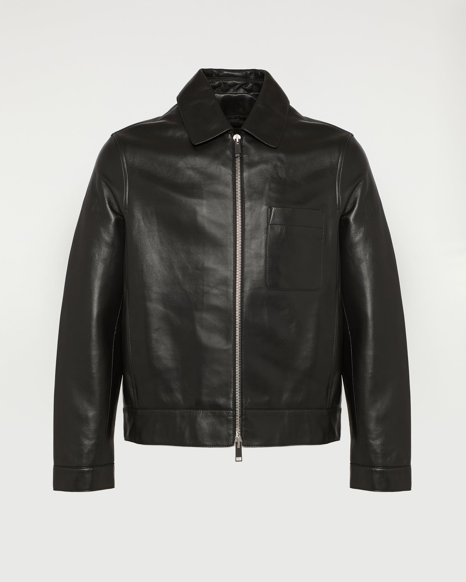 Lamb leather jacket with nappa finish -Yves Salomon - New spring summer collection