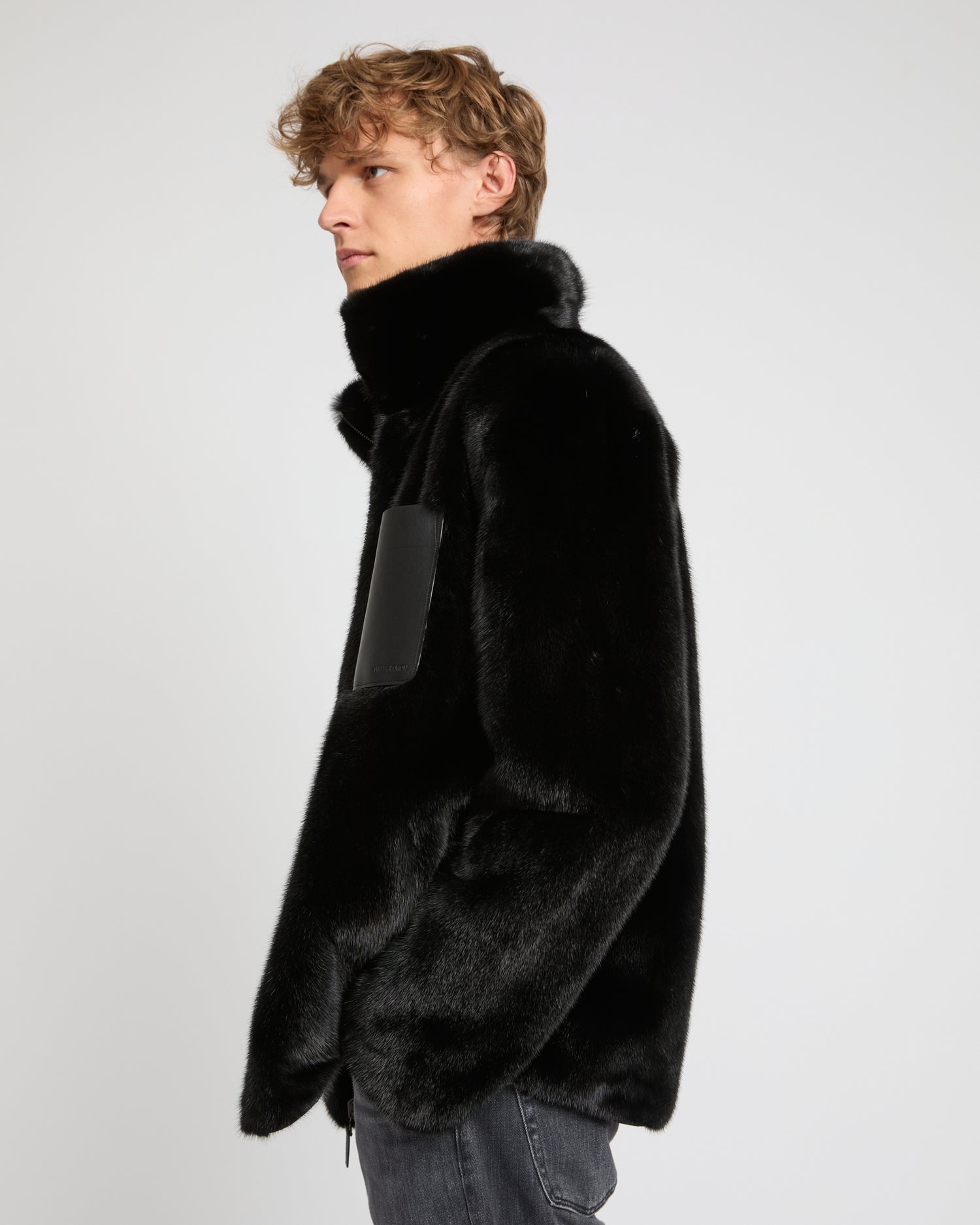 Reversible mink fur fleece jacket -Yves Salomon