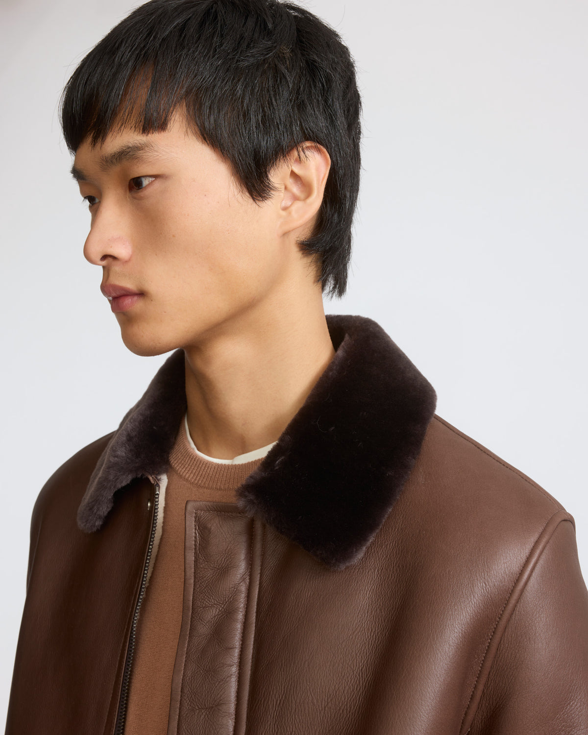 Fine curly Merino lambskin shearling jacket - Yves Salomon - New Fall/Winter Collection