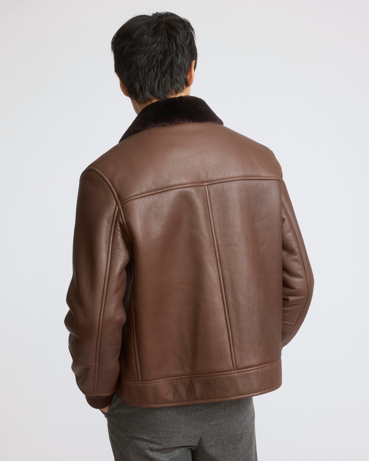 Fine curly Merino lambskin shearling jacket - Yves Salomon - New Fall/Winter Collection