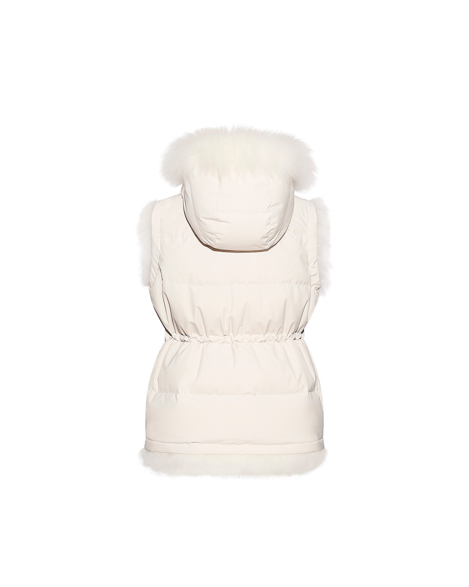 Reversible long-haired lambskin gilet -Yves Salomon