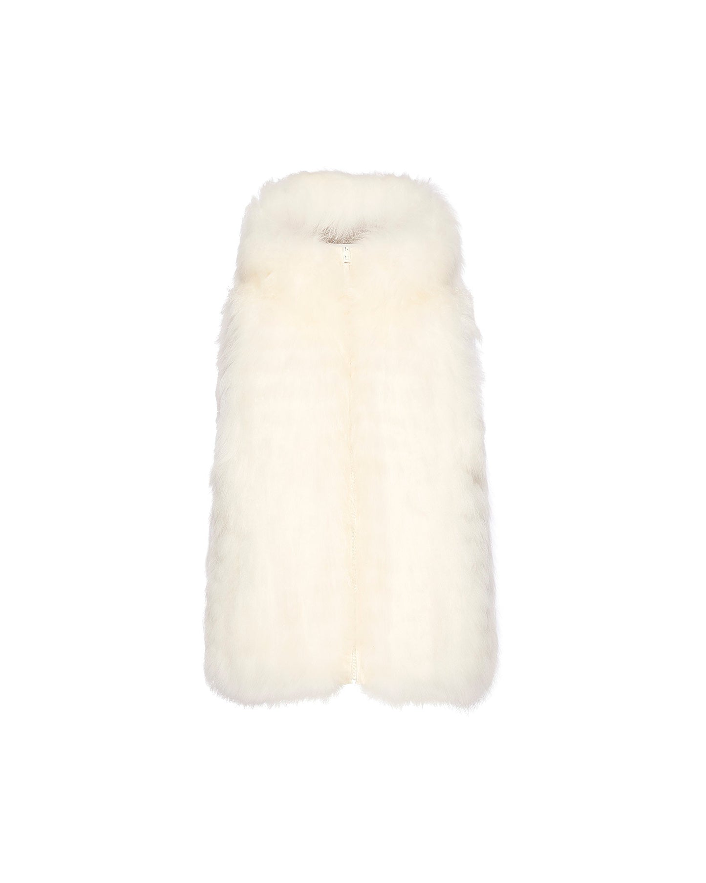 Reversible long-haired lambskin gilet -Yves Salomon