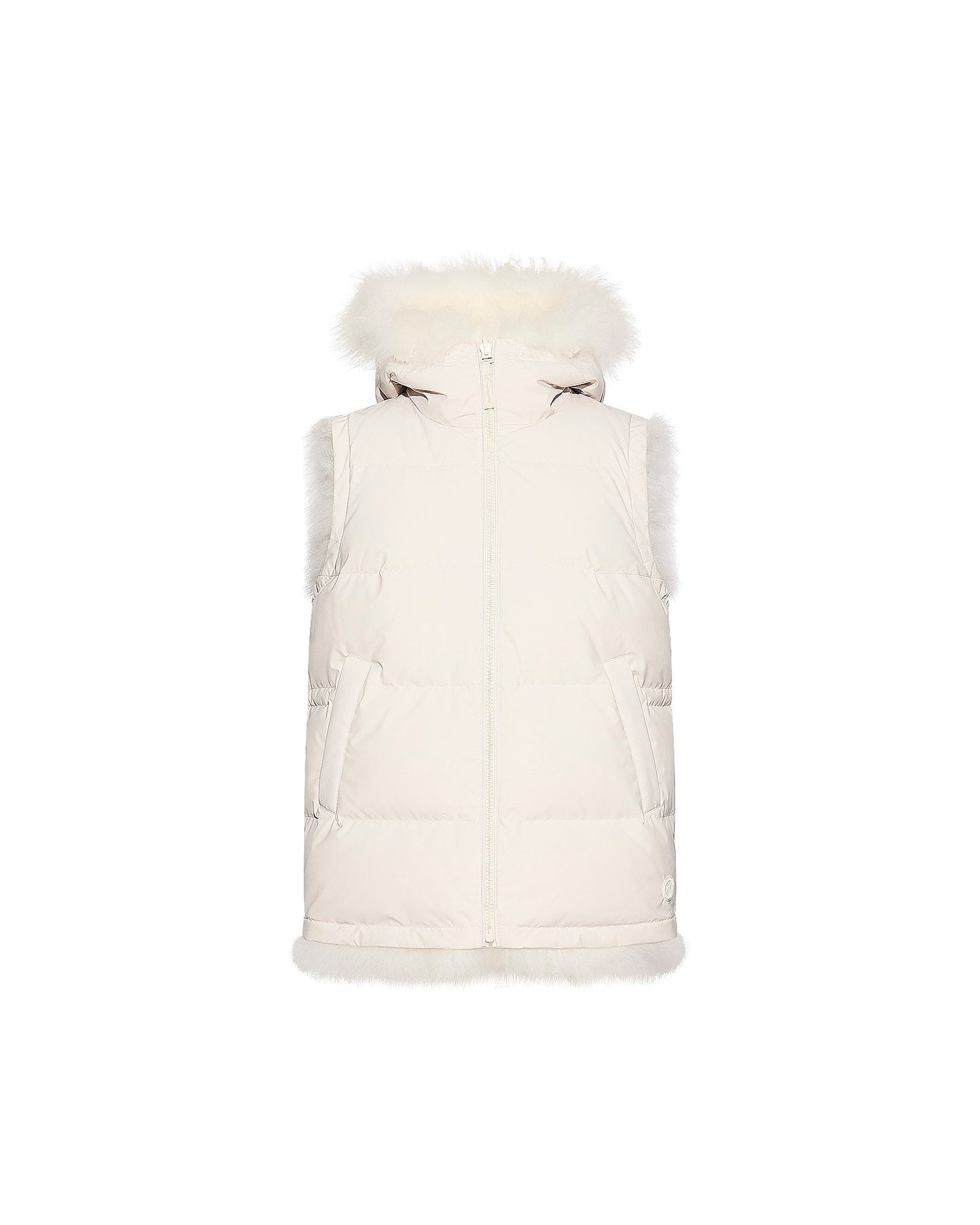 Reversible long-haired lambskin gilet -Yves Salomon