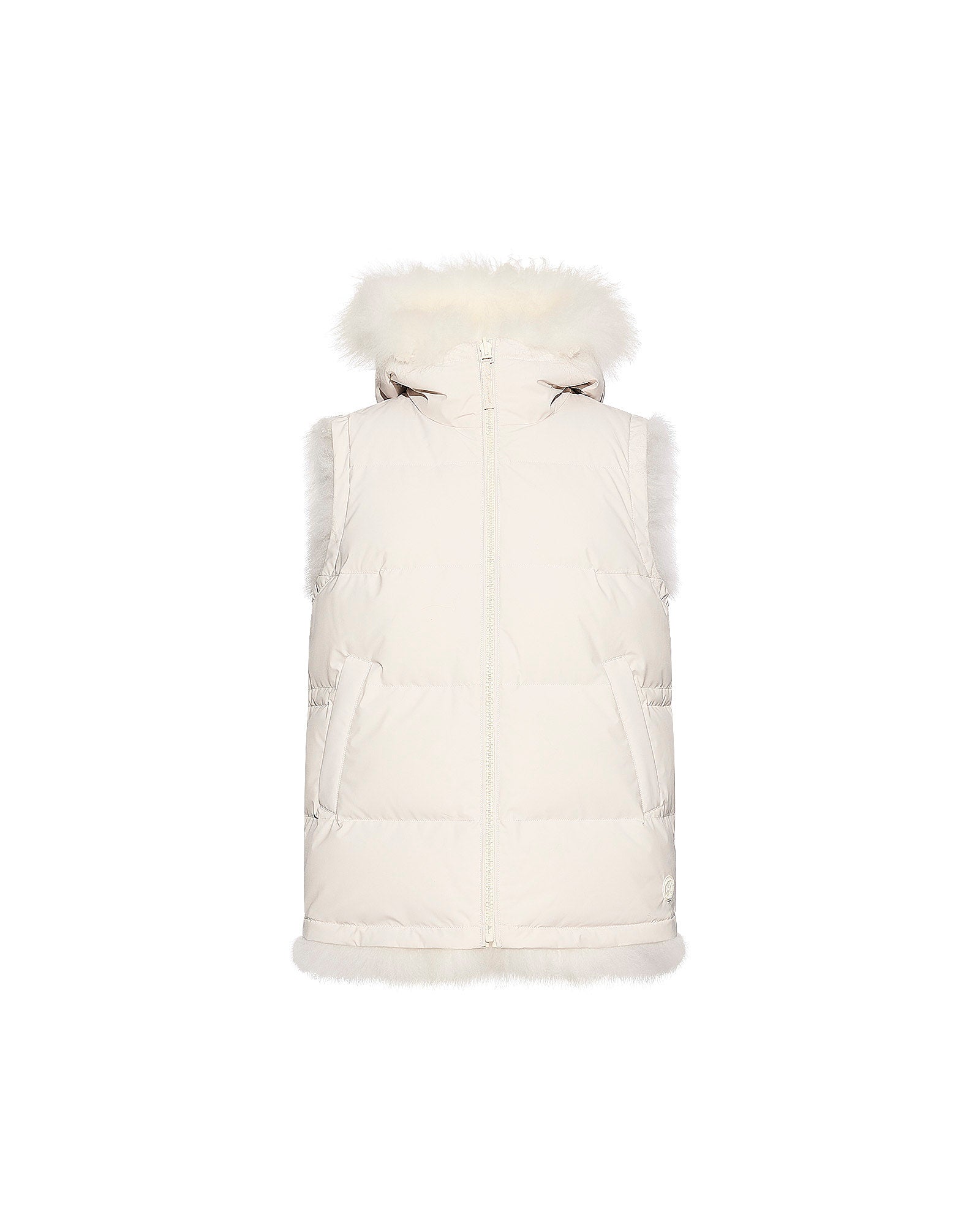 Reversible long-haired lambskin gilet -Yves Salomon