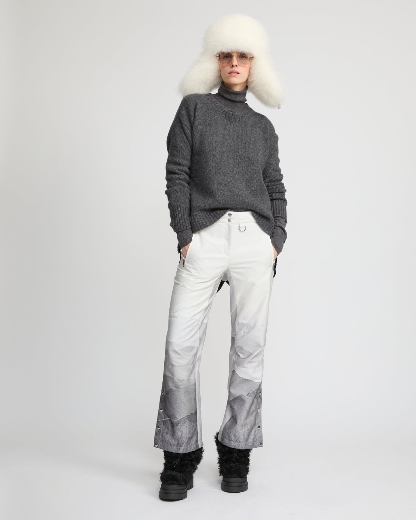 Wide leg ski trousers -Yves Salomon