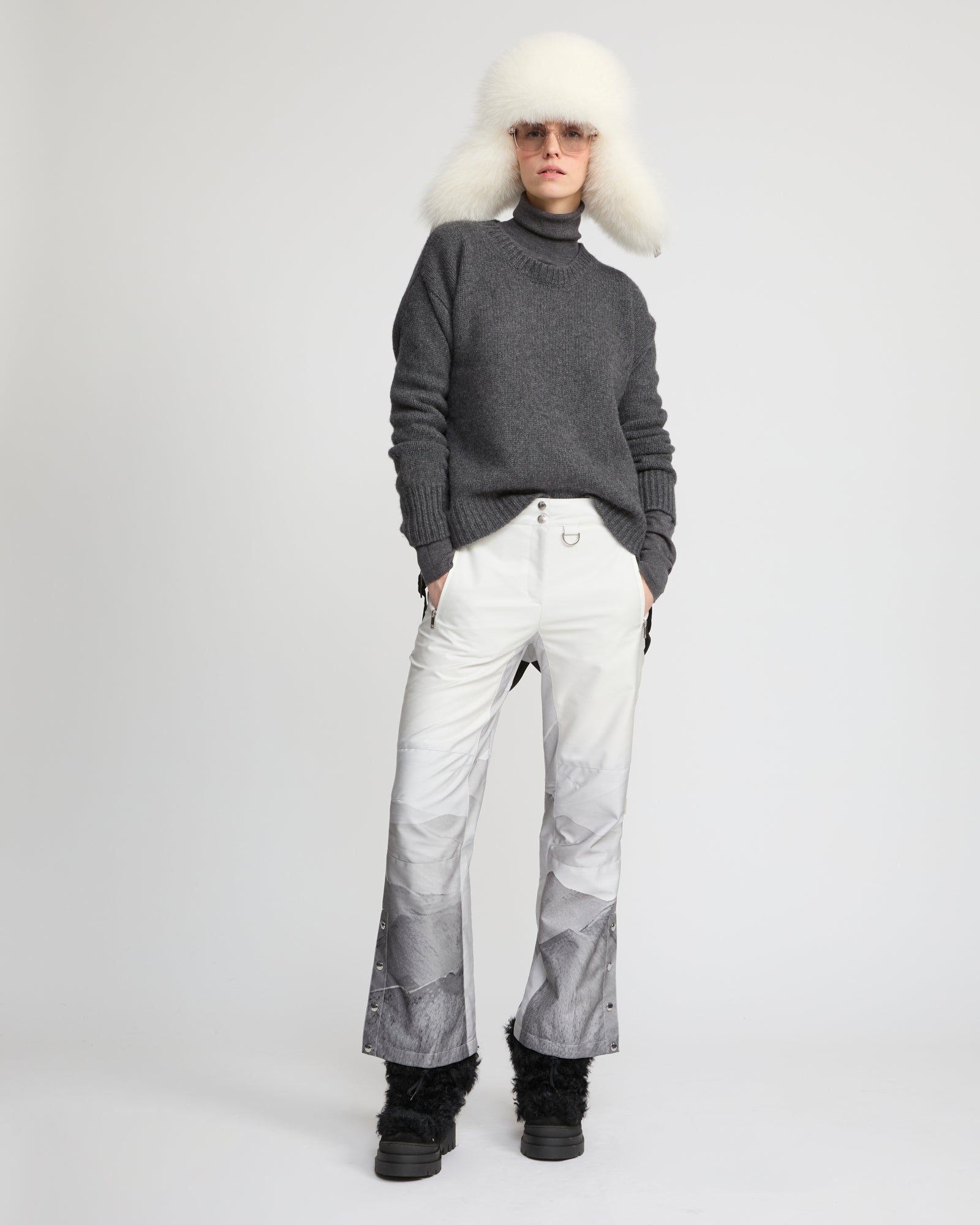 Wide leg ski trousers -Yves Salomon
