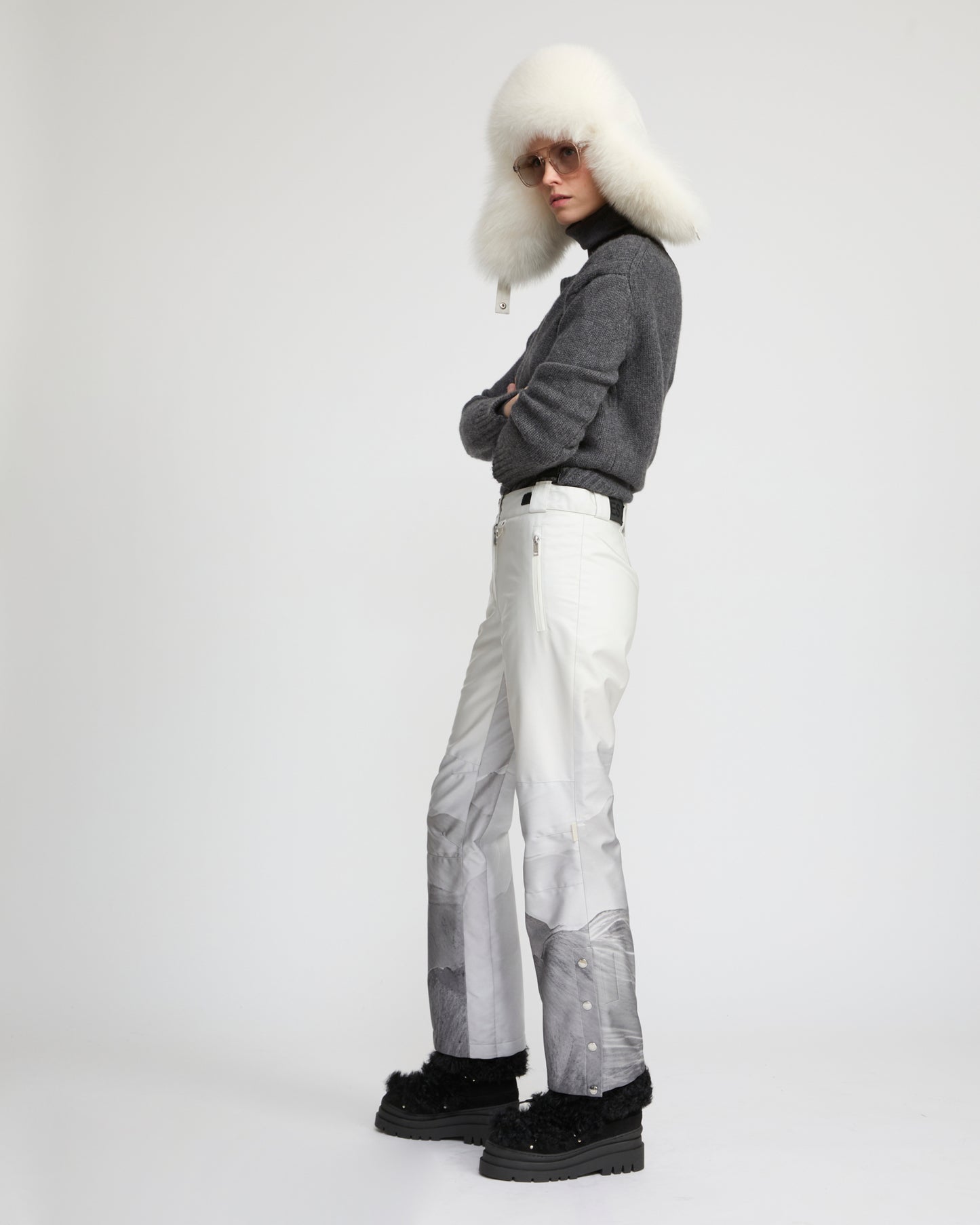 Wide leg ski trousers -Yves Salomon
