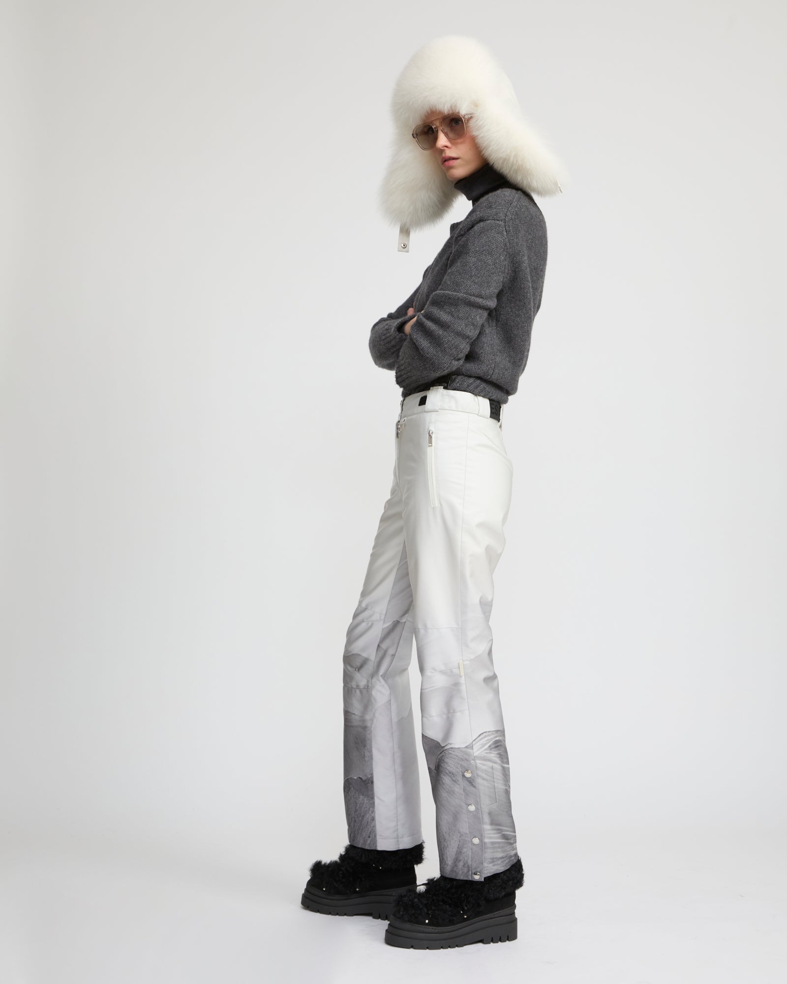 Wide leg ski trousers -Yves Salomon