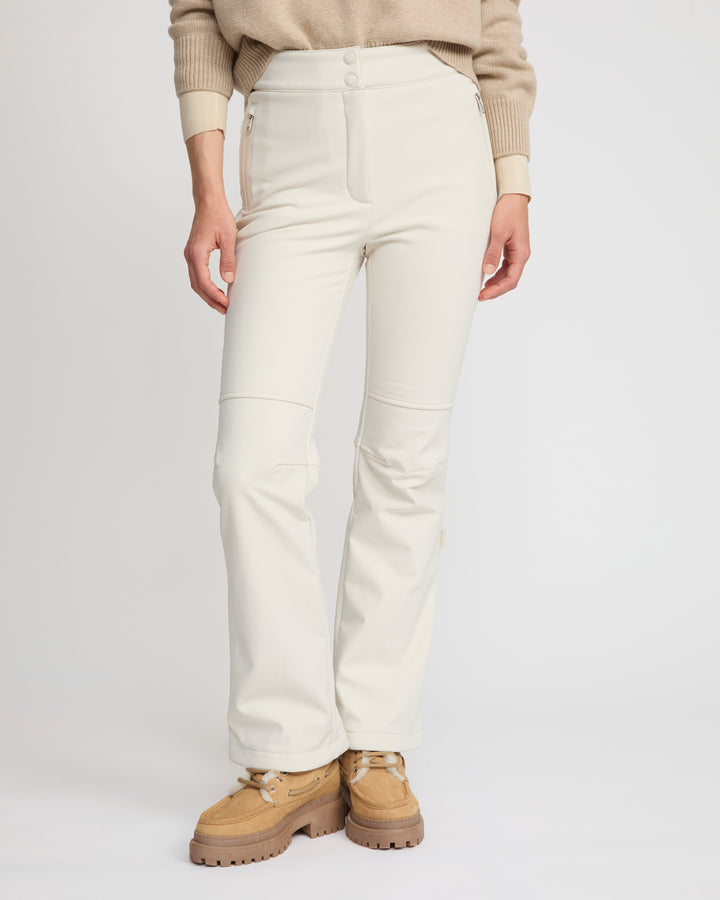 Softshell fabric flared fitted ski trousers -Yves Salomon