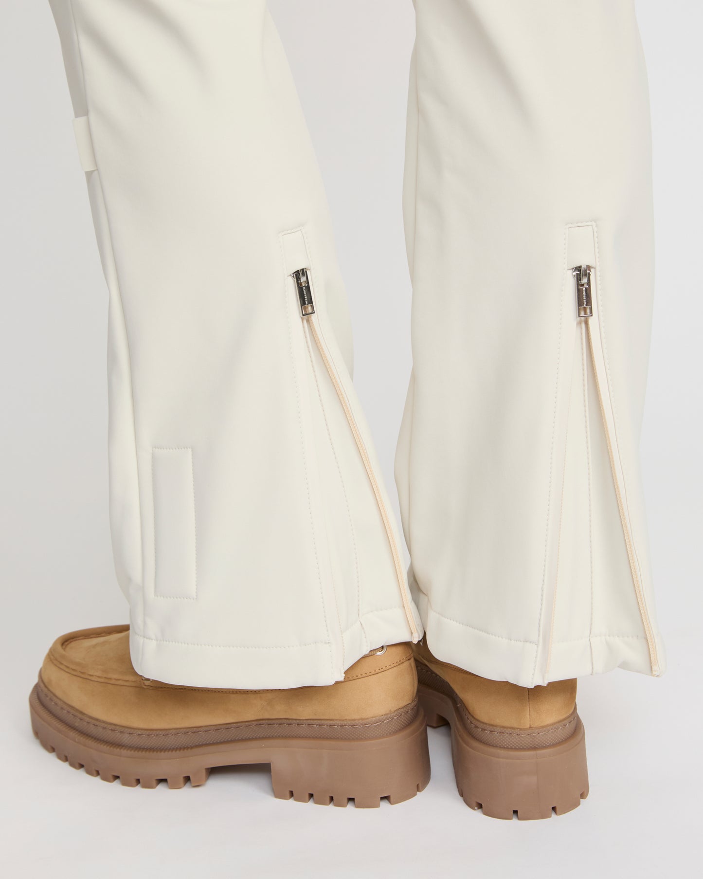 Softshell fabric flared fitted ski trousers -Yves Salomon