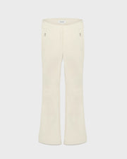Softshell fabric flared fitted ski trousers
