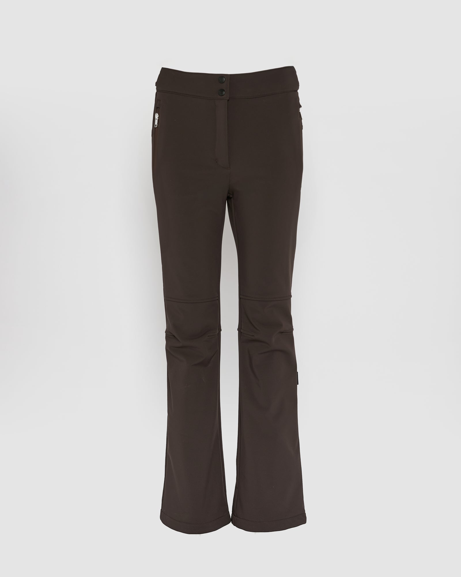 Softshell fabric flared fitted ski trousers -Yves Salomon