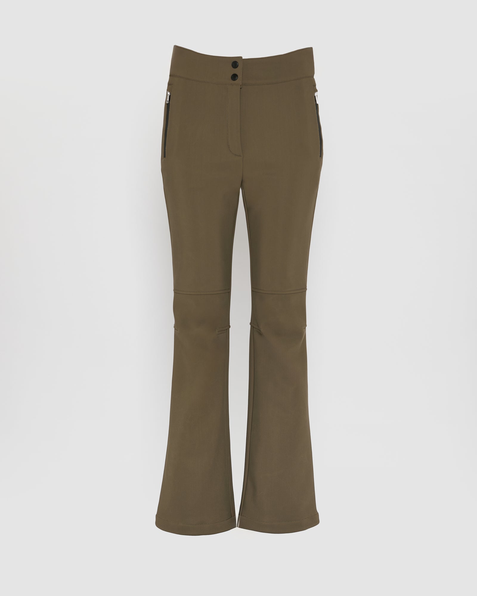 Softshell fabric flared fitted ski trousers -Yves Salomon