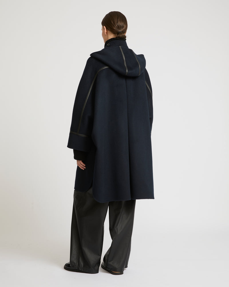 Double-sided cashmere blend hooded cape-Yves Salomon-Winter sale & boxing day