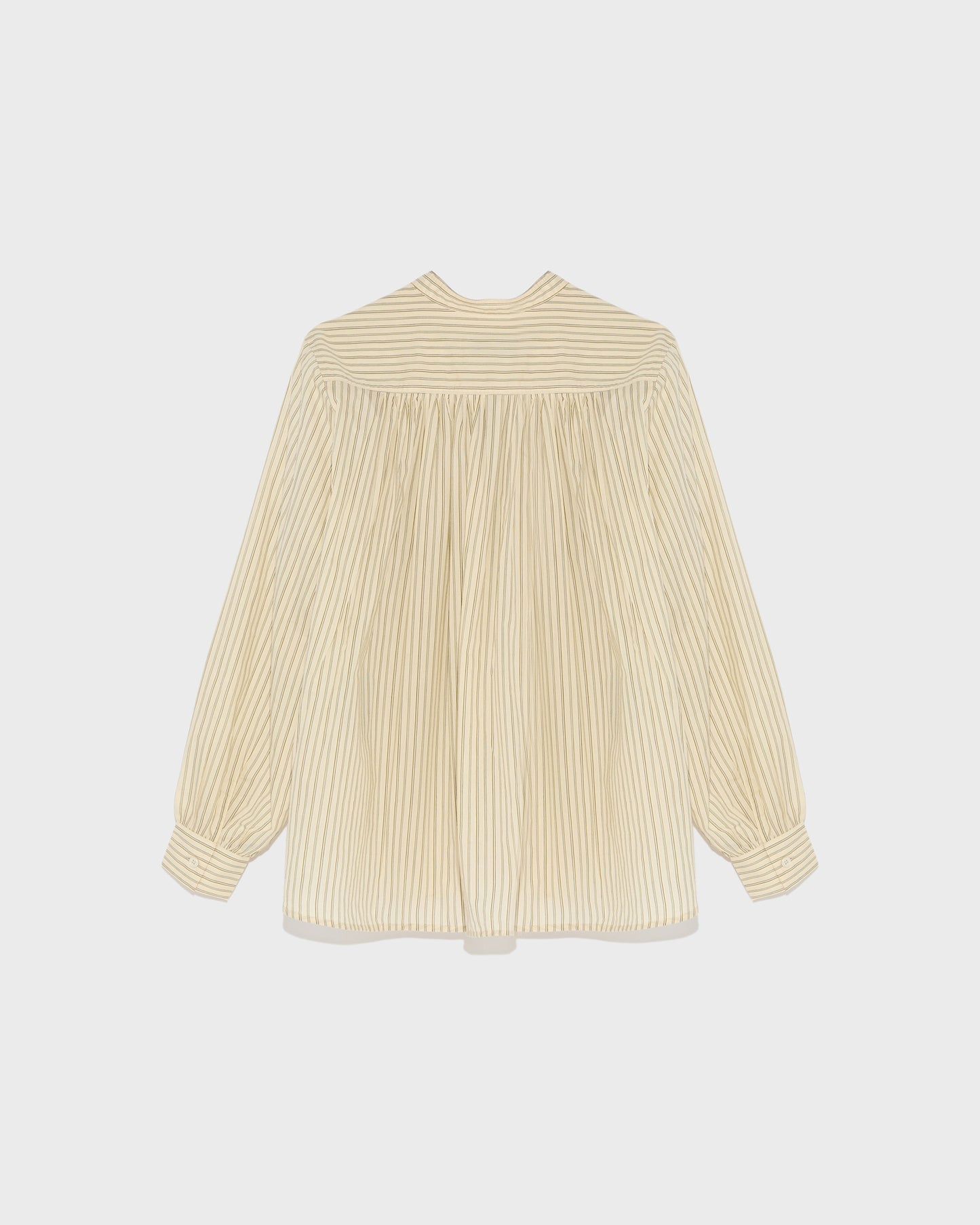 Pleated cotton-blend shirt-Yves Salomon-Winter sale & boxing day