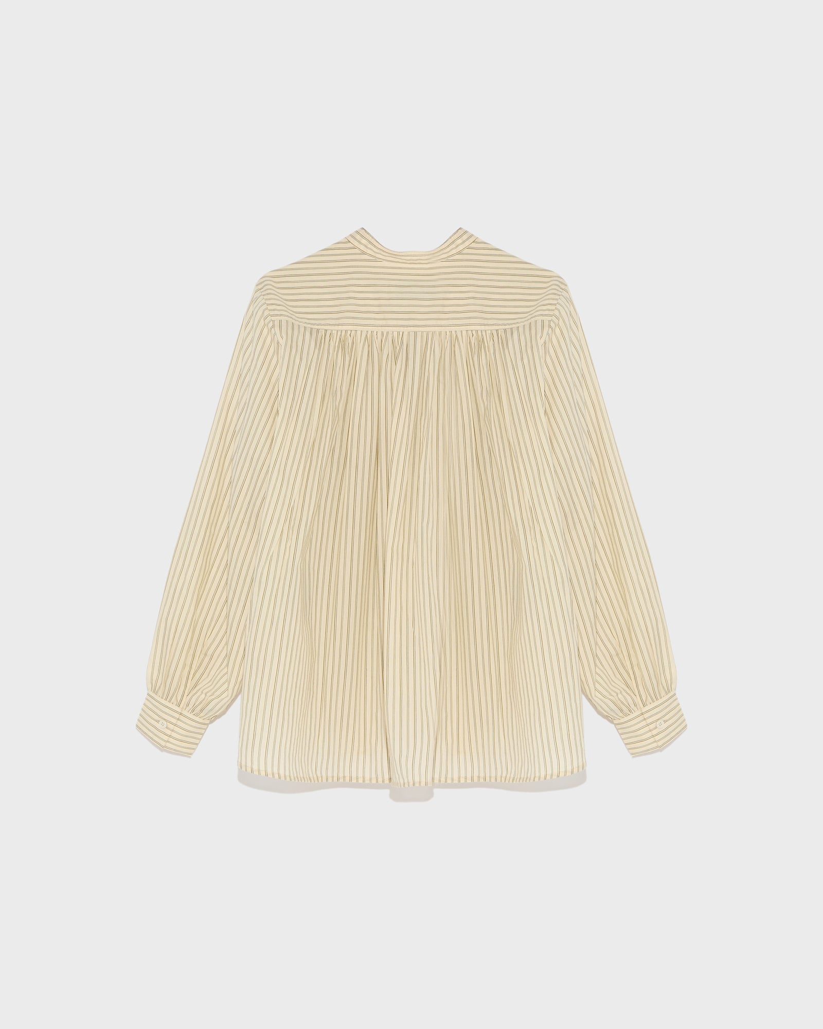 Pleated cotton-blend shirt-Yves Salomon-Winter sale & boxing day