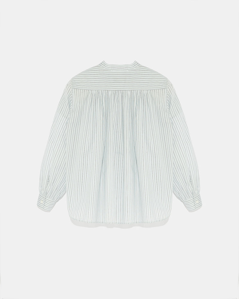 Pleated cotton-blend shirt-Yves Salomon-Winter sale & boxing day