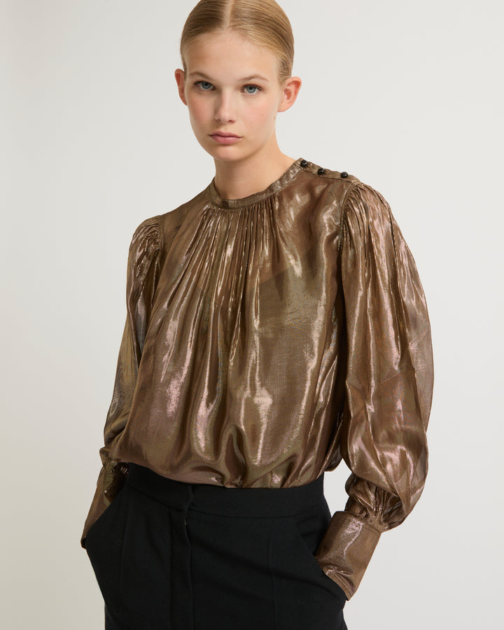Lamé top-Yves Salomon-Winter sale & boxing day