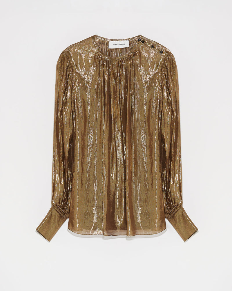 Lamé top-Yves Salomon-Winter sale & boxing day