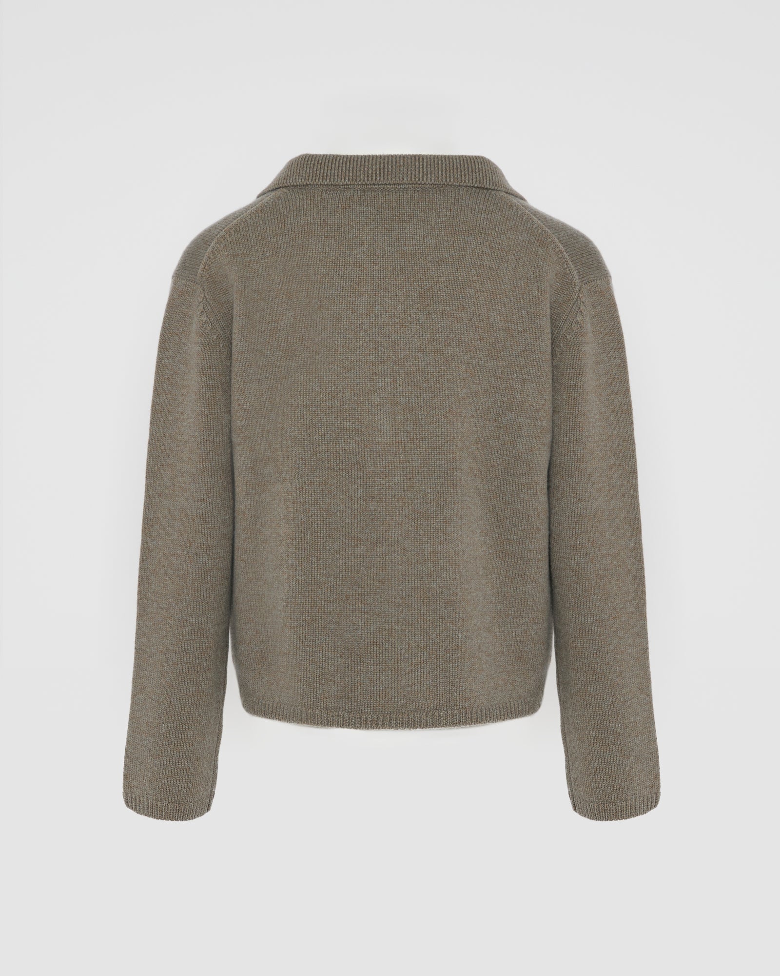 V-neck wool and cashmere sweater -Yves Salomon
