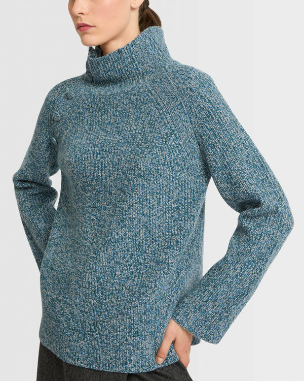 Cashmere funnel neck jumper