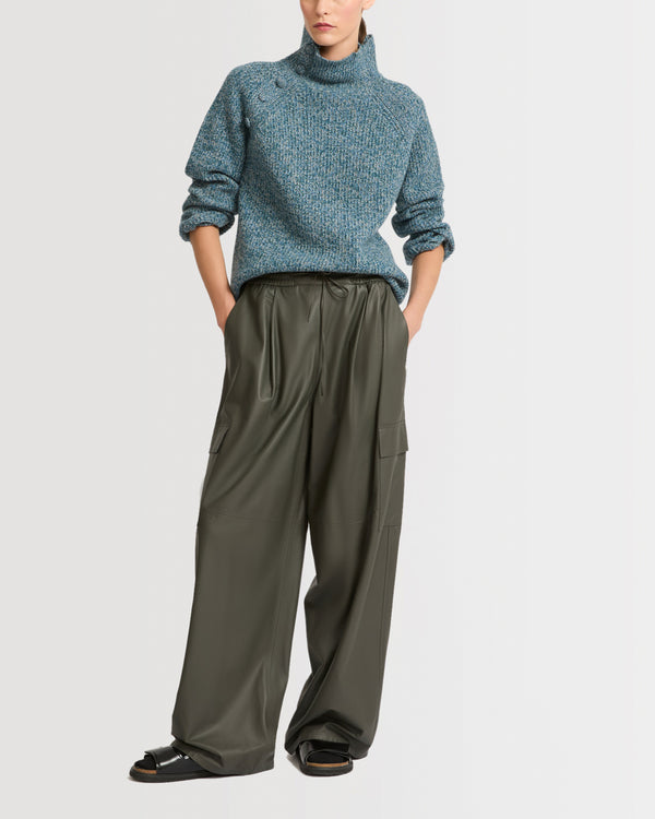 Cashmere funnel neck jumper