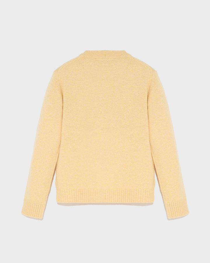 Cashmere round neck jumper-Yves Salomon-Winter sale & boxing day