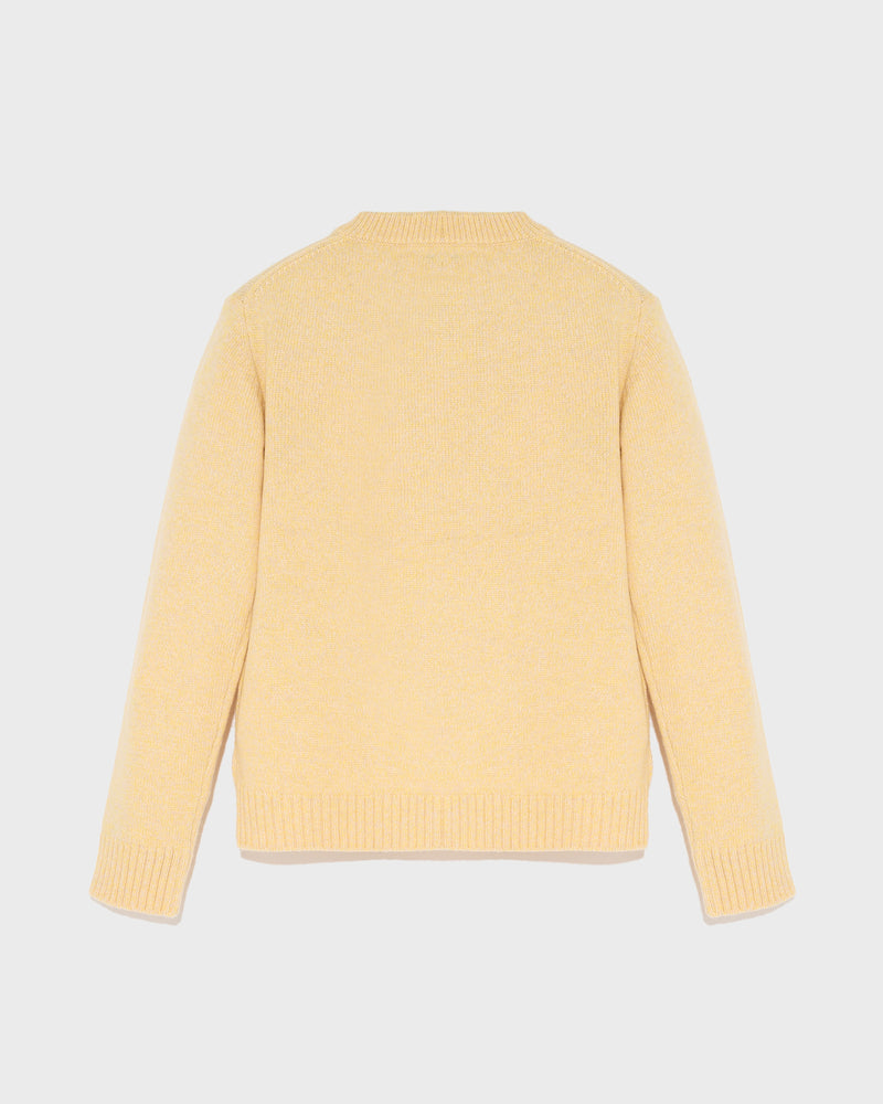 Cashmere round neck jumper-Yves Salomon-Winter sale & boxing day