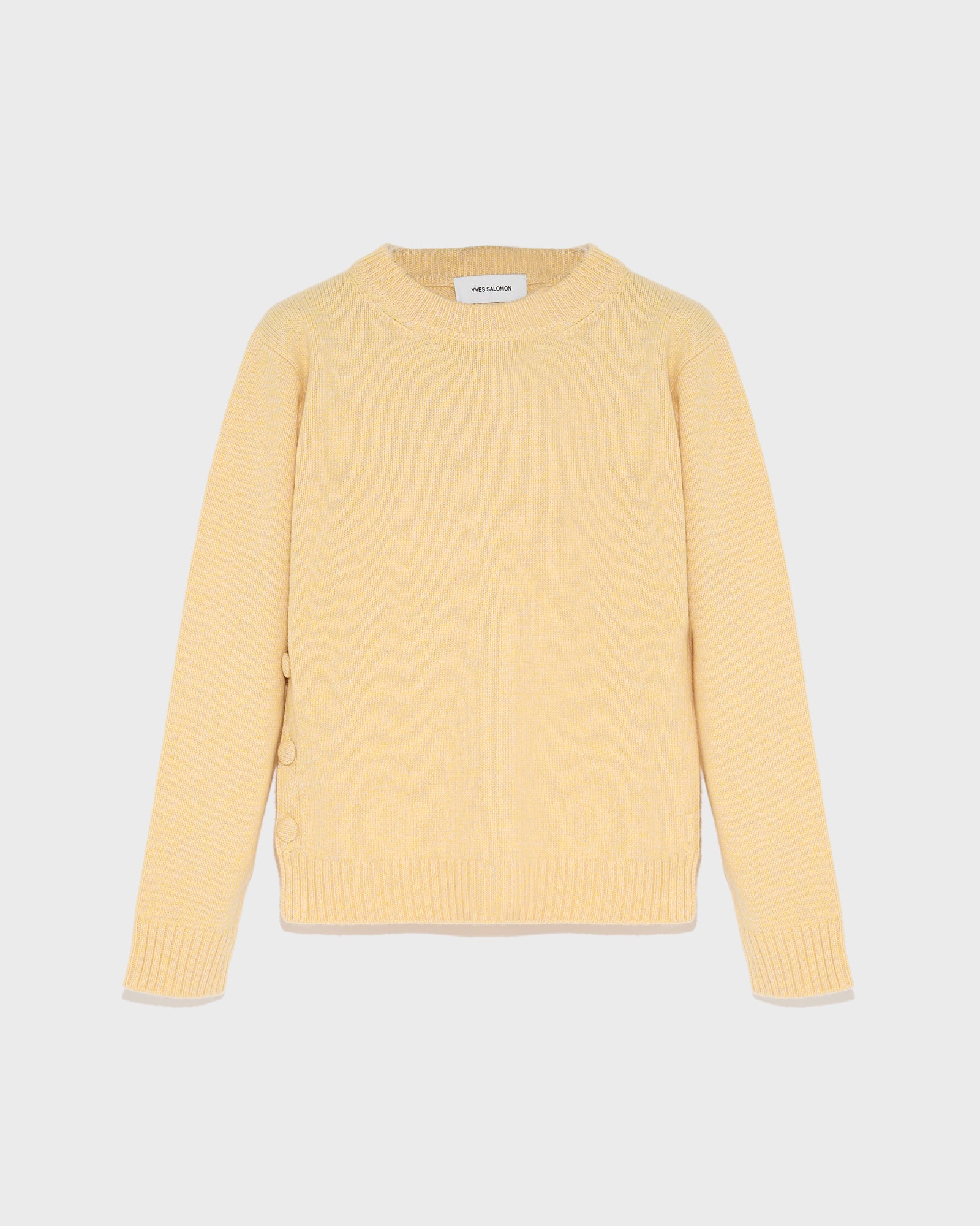 Cashmere round neck jumper-Yves Salomon-Winter sale & boxing day
