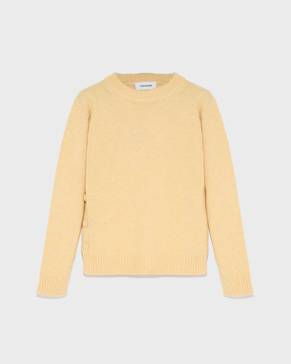 Cashmere round neck jumper-Yves Salomon-Winter sale & boxing day