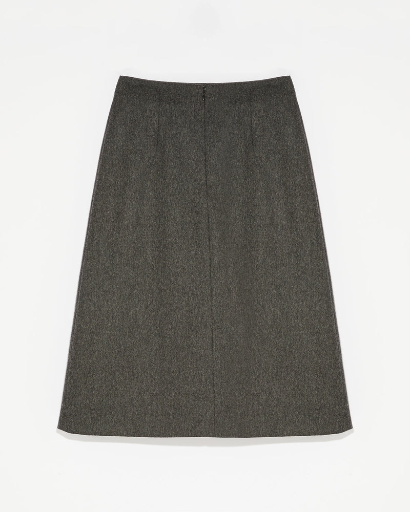 Flannel wrap skirt-Yves Salomon-Winter sale & boxing day