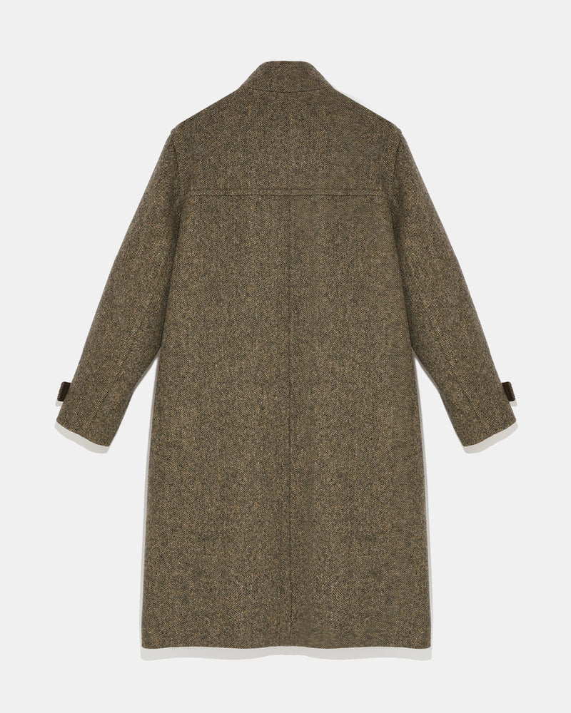 Long woollen pea coat-Yves Salomon-Winter sale & boxing day