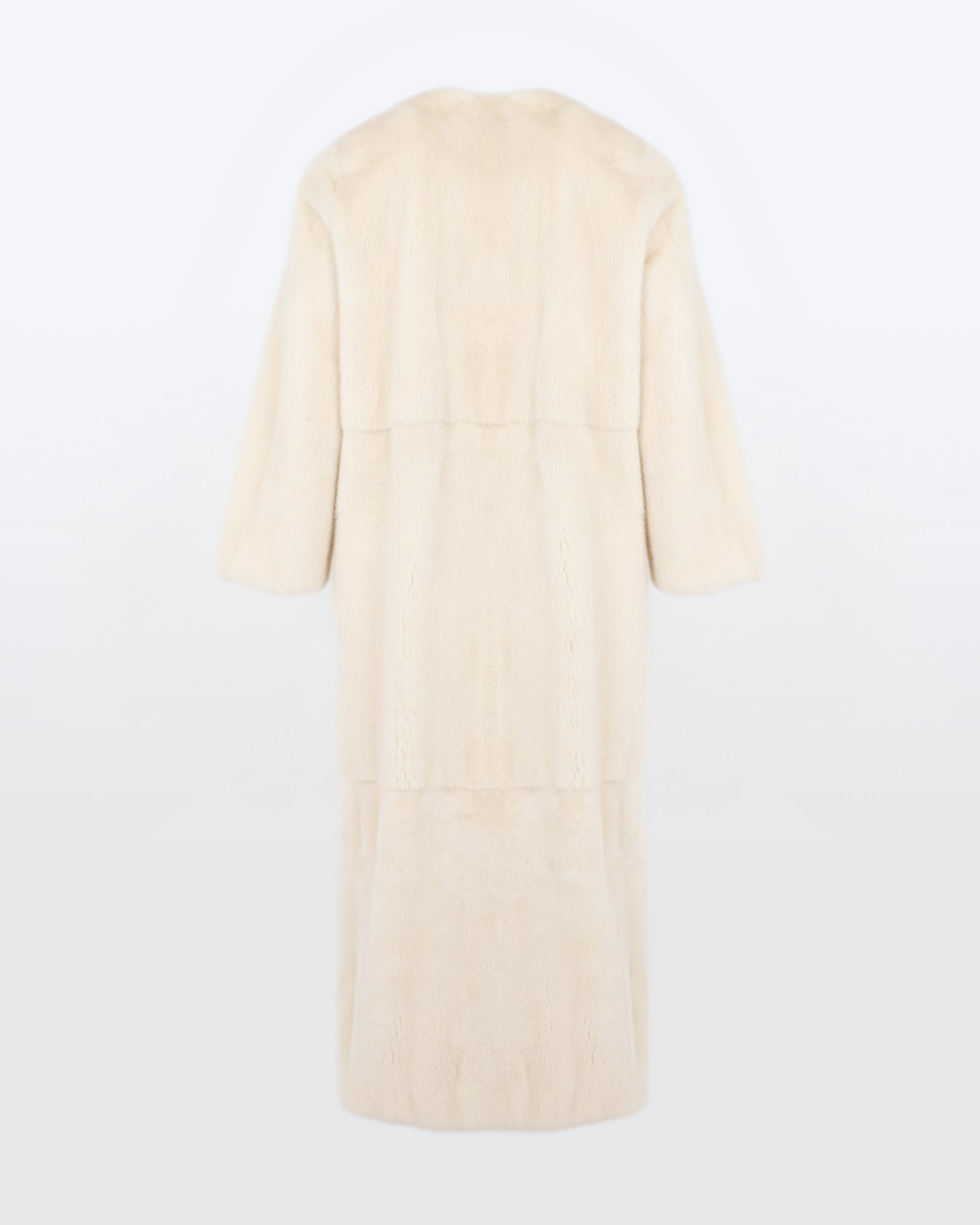 Maxi belted coat in long-haired mink fur - Yves Salomon - New Fall/Winter Collection