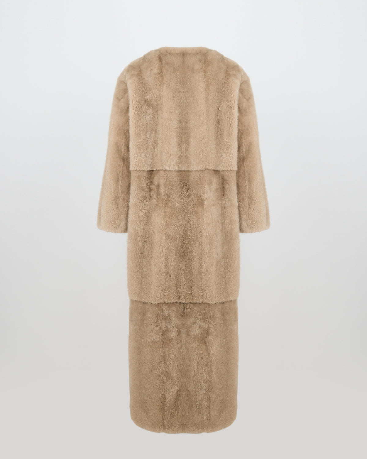 Maxi belted coat in long-haired mink fur - Yves Salomon - New Fall/Winter Collection