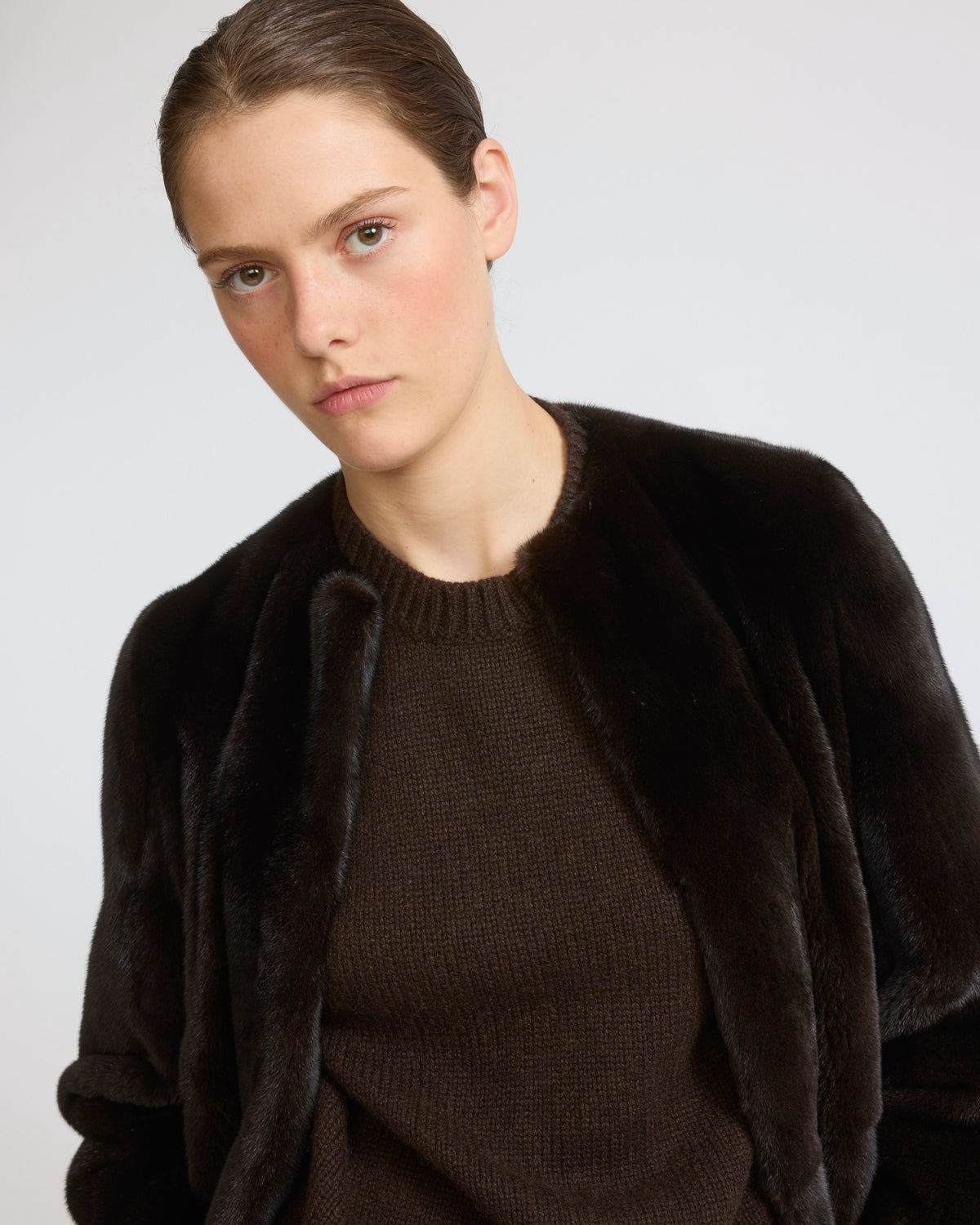 Maxi belted coat in long-haired mink fur - Yves Salomon - New Fall/Winter Collection