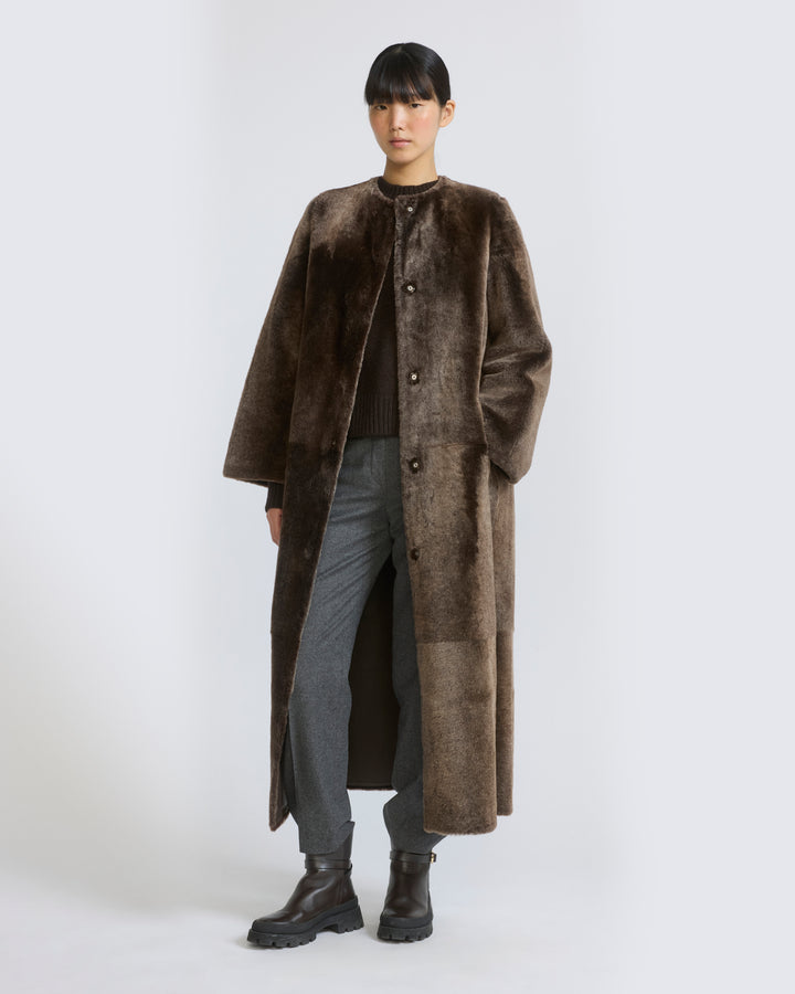 Extra long lambskin shearling coat - Yves Salomon - New Fall/Winter Collection