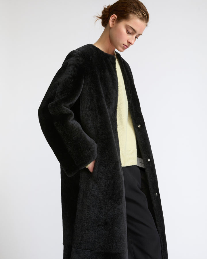 Extra long lambskin shearling coat - Yves Salomon - New Fall Winter Collection