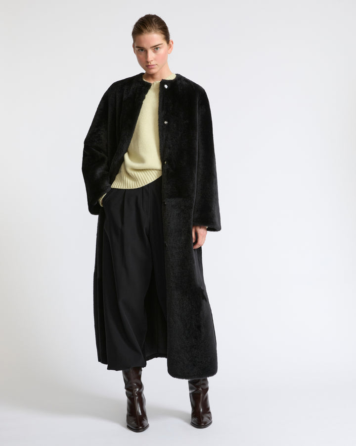 Extra long lambskin shearling coat - Yves Salomon - New Fall Winter Collection