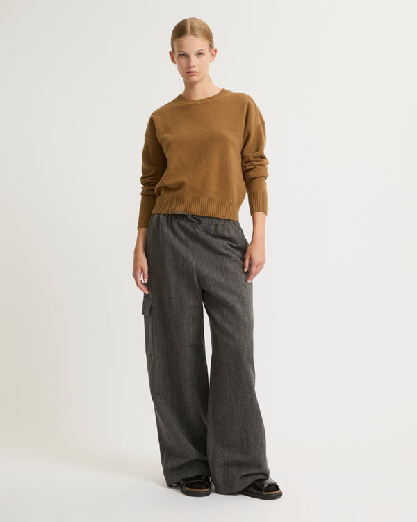 Flannel cargo trousers-Yves Salomon-Winter sale & boxing day