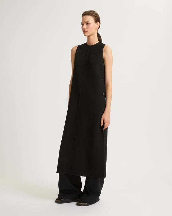 Long double-sided cashmere blend dress-Yves Salomon-Winter sale & boxing day
