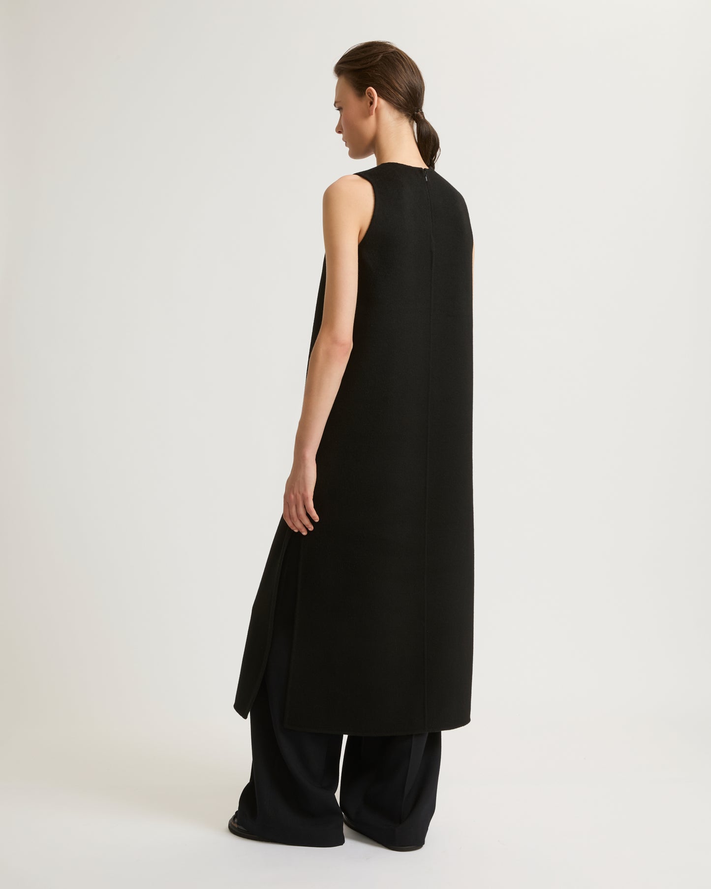 Long double-sided cashmere blend dress-Yves Salomon-Winter sale & boxing day