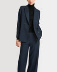 Tailored jacket in wool gabardine fabric